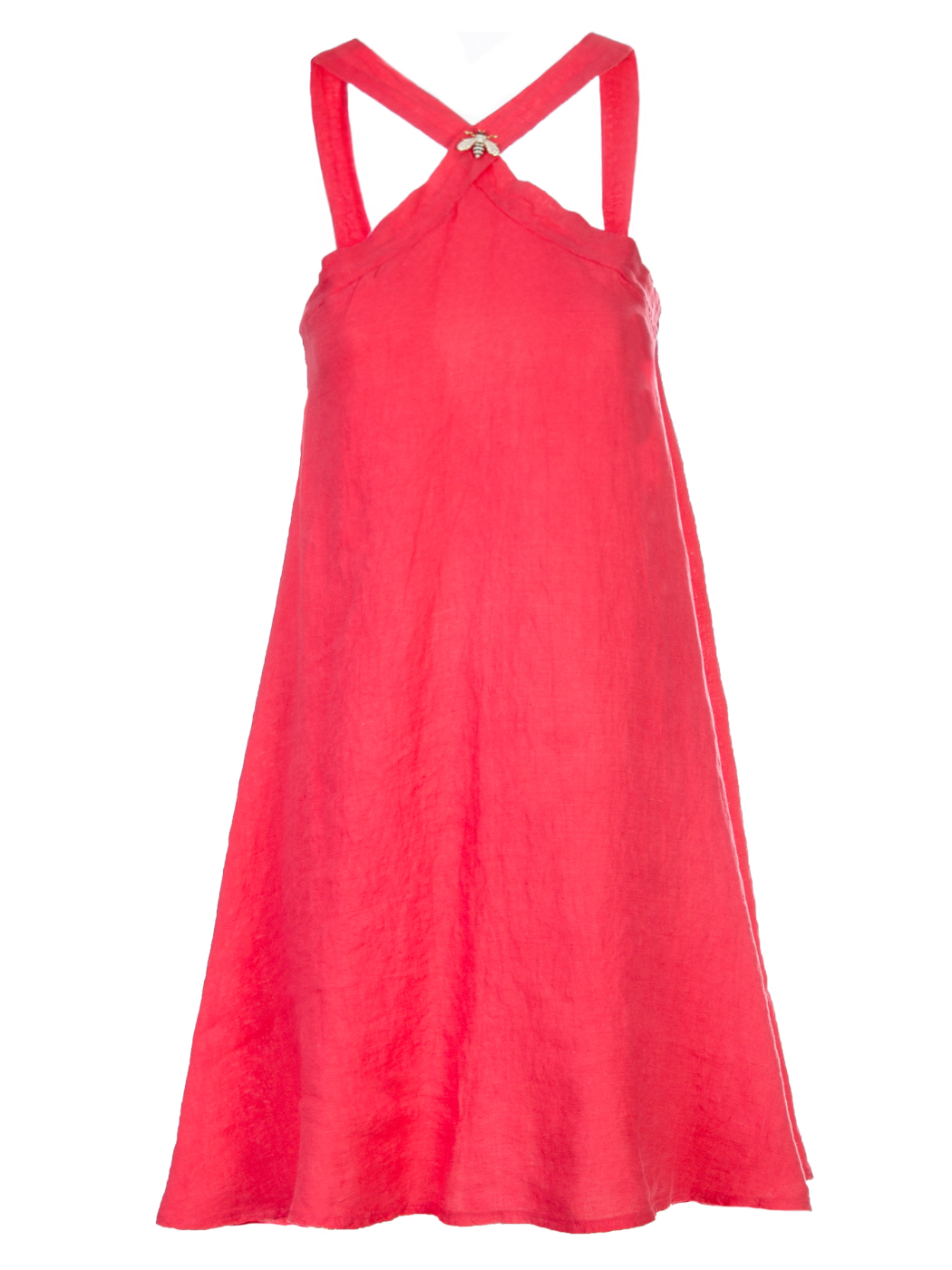 ABITO CORTO DETTAGLIO COLLO, 3TG  - CORAL